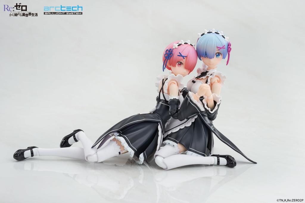 APEX ARCTECH Movable Series Life in Another Ram Rem Set Scale PVC ABS Painted Movable Figure ReZERO -Starting World- & 1/8 &
