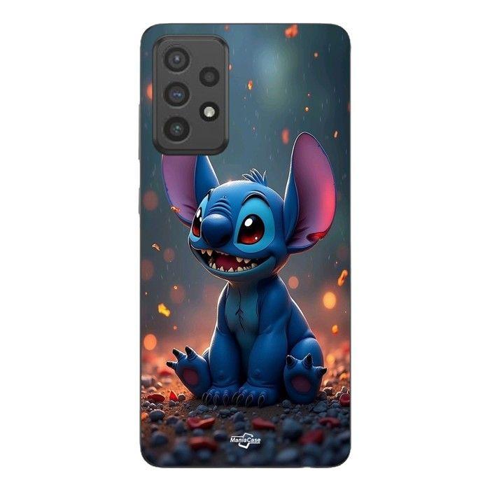 Handyhülle - MANIACASE - Samsung Galaxy A53 - Niedlicher 3D-Stitch - Weiches TPU-Silikon