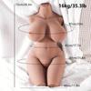 HWC05 Halber Körper ohne Arme braun große Brüste Silikon Sexpuppe realistische Brüste Erwachsenenspielzeug Masturbator