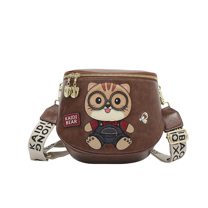 New Hello Kitty Bear Crossbody Bag - Women's Cute & Versatile Casual Shoulder Bag