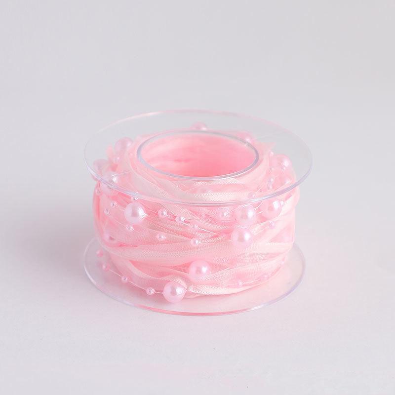 DIY Floral Bead Kit with Flower-Themed Ribbon and Gift Box Packaging for Bouquet Decoration