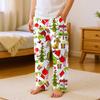 Children's Versatile Christmas  Print Pocket Plush Casual Pants Pajama Pants Home Pants