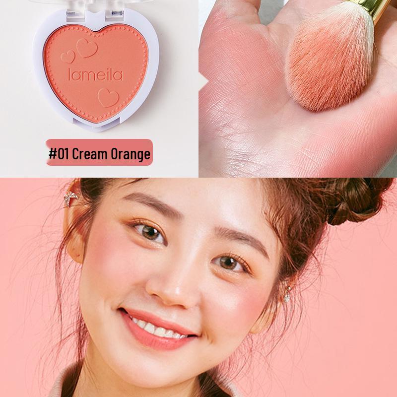 Lameila Blush Palette Nude Contouring for Beginners - Heart Blush Shade 5107