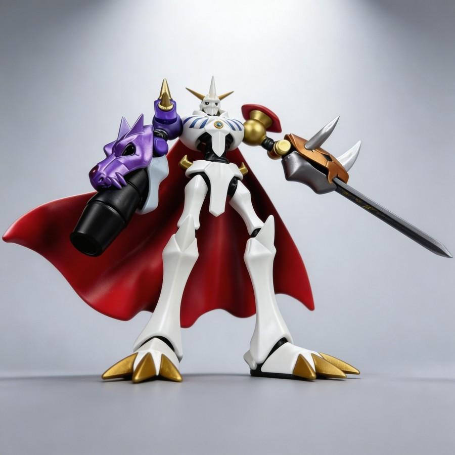 Anime Digimon Omegamon Dukemon Action Figure Collectible Model Toy 17cm, High Quality, Detailed Craftsmanship