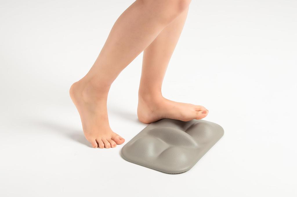 AKAISHI Foot Release for arch and Mat, Regular, Mocha, acupressure, correction, stretching, massage.