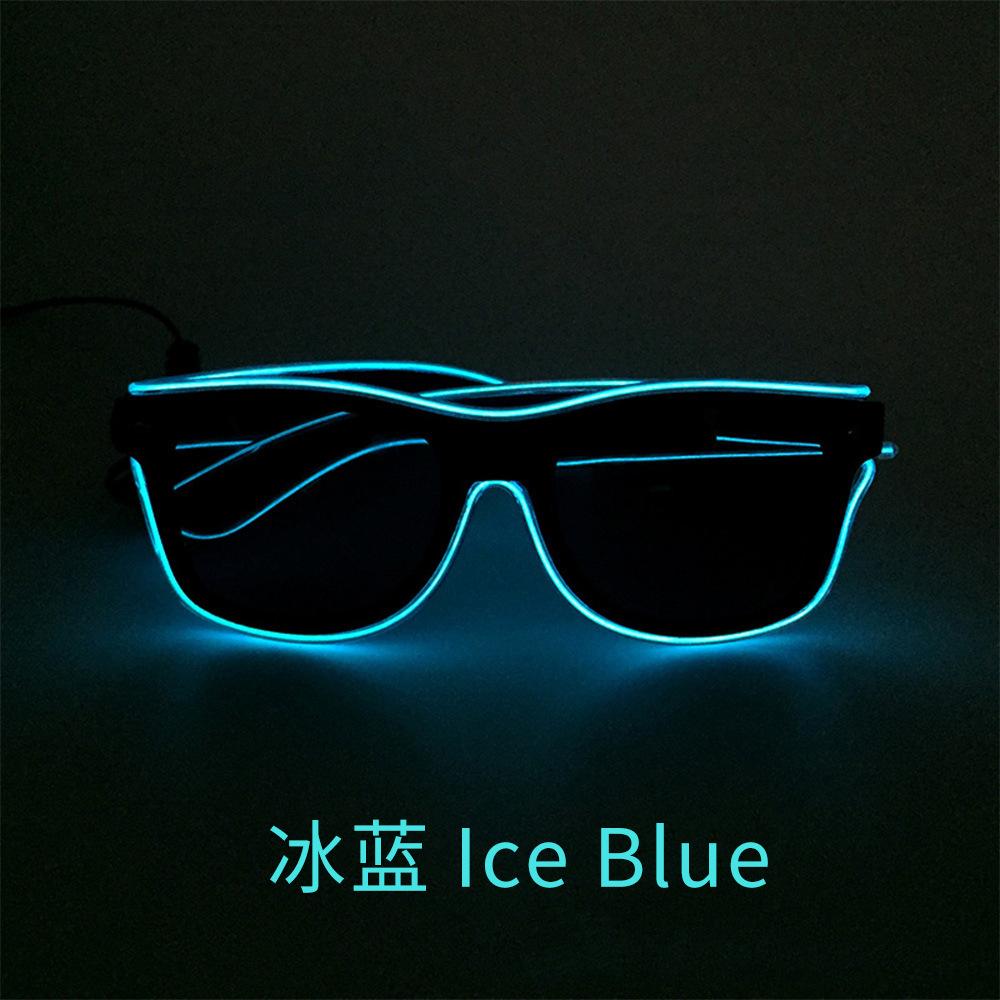 Fancyfamily 1PC Halloween Fluorescent LED Luminous Eyeglasses Sunglasses Party Props