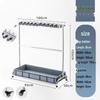 Movable Floor-Standing Stainless Steel Broom and Mop Holder