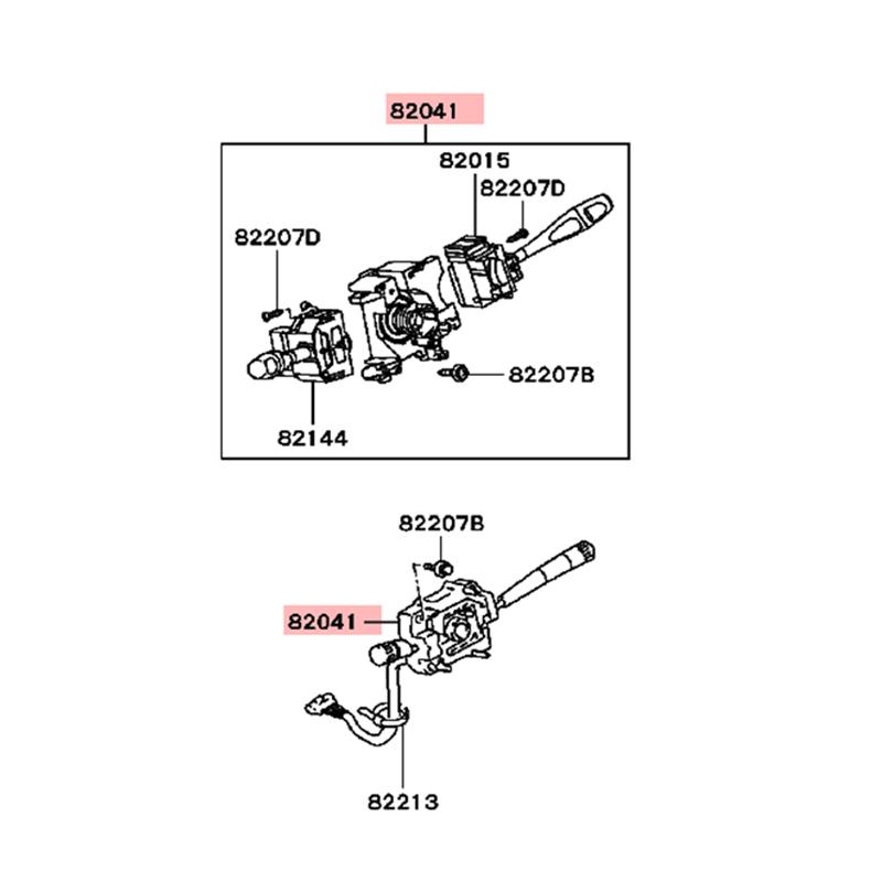 MR301406 comutator ștergător lumini volan tijă potrivită pentru Mitsubishi Pajero Montero 1990-1998 1999 2000 2001 2002 2003 2004