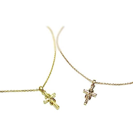 [Juraise] Hawaiian Jewelry Necklace Cross Women's Men's Stainless Steel Birthday Anniversary Yellow Gold