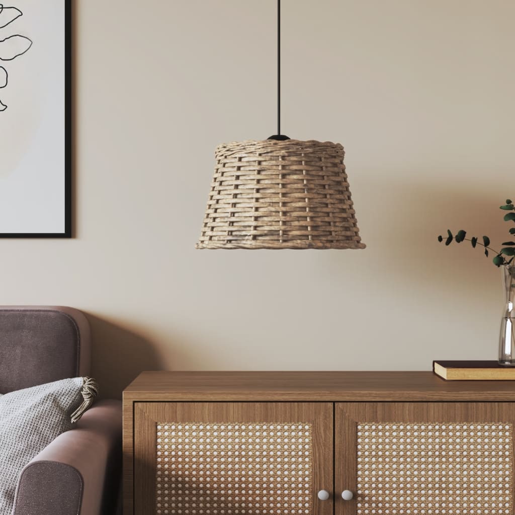 Vidaxl Hängeleuchtenschirm, Braun, Ø38X23 Cm, Rattan
