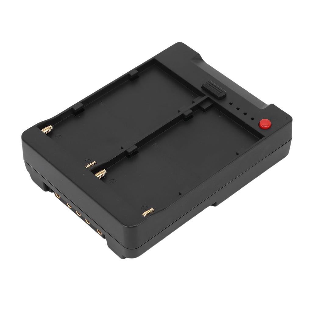 Dual Battery Charger Fit for NP F550 F750 F970 Li Battery V Mount Battery Adapter LED Camera Light Battery Charger