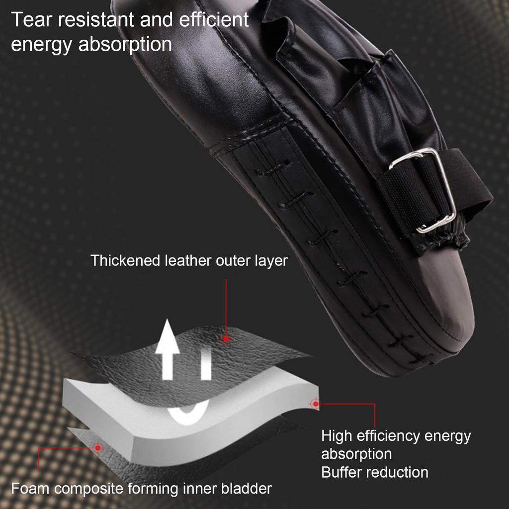 Curved Boxing Hand Target PU Leather Curved Punching Mitts Breathable Boxing Mitts Boxing Focus Pad for Martial Arts Training