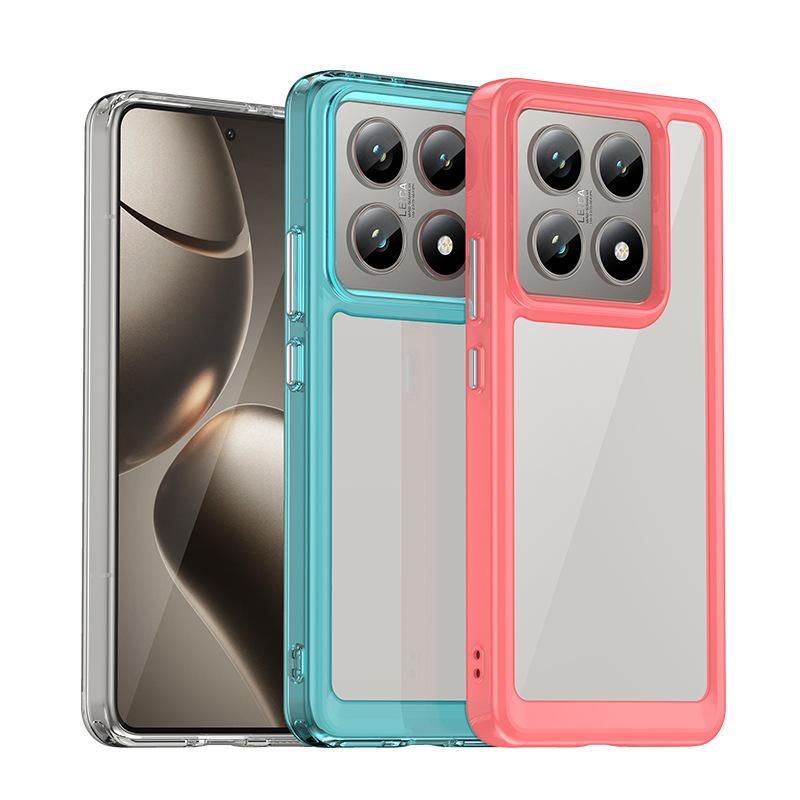 Applicable to colorful Xiaomi 11T mobile phone case 11T Pro mobile phone case MI11Civi all-inclusive acrylic anti-drop solid color
