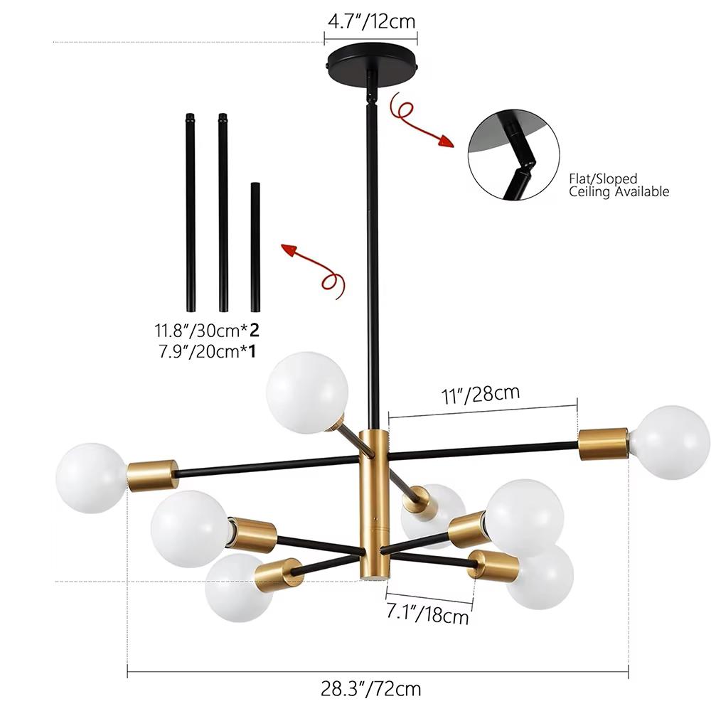 Lámpara de Araña LED Nórdica Minimalista Luces Colgantes de Frijol Mágico Para Sala de Estar Dormitorio Restaurante Hotel Iluminación Decorativa Interior