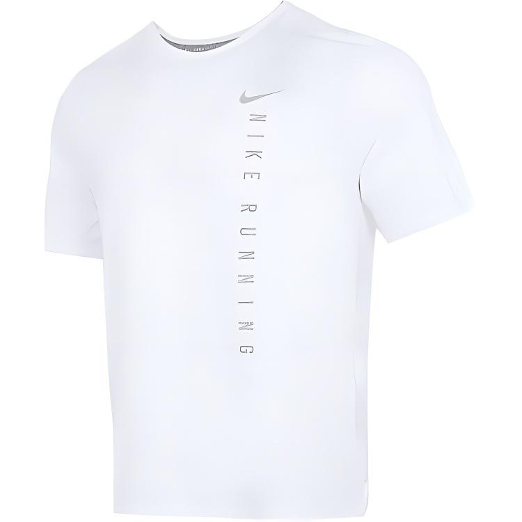 Men s Nike Running Casual Sports Breathable Short Sleeve White T-Shirt DA1316-100 S