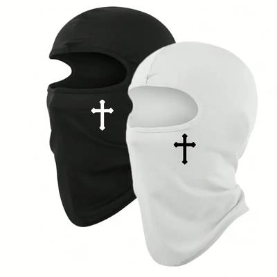 Oddychająca czarna kominiarka typu cross balaclava na twarz narciarska idealna do jazdy na rowerze, motocyklu, pieszych wędrówek, jazdy na nartach jako narzędzie do uprawiania sportów na świeżym powietrzu