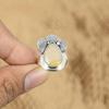 Gift For Women Stackable Adjustable Ring 925 Silver Natural Botswana Agate