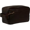 24 Inch Leather Duffel Bags for Men and Women Full Grain Leather Travel Overnight Weekend Leather Luggage with Travel Leather Toiletry Dopp Kit