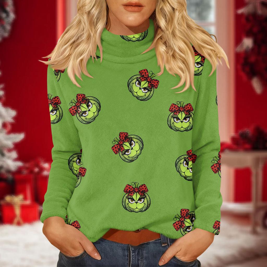 Women's Daily Casual Long Sleeve Mid Collar Top