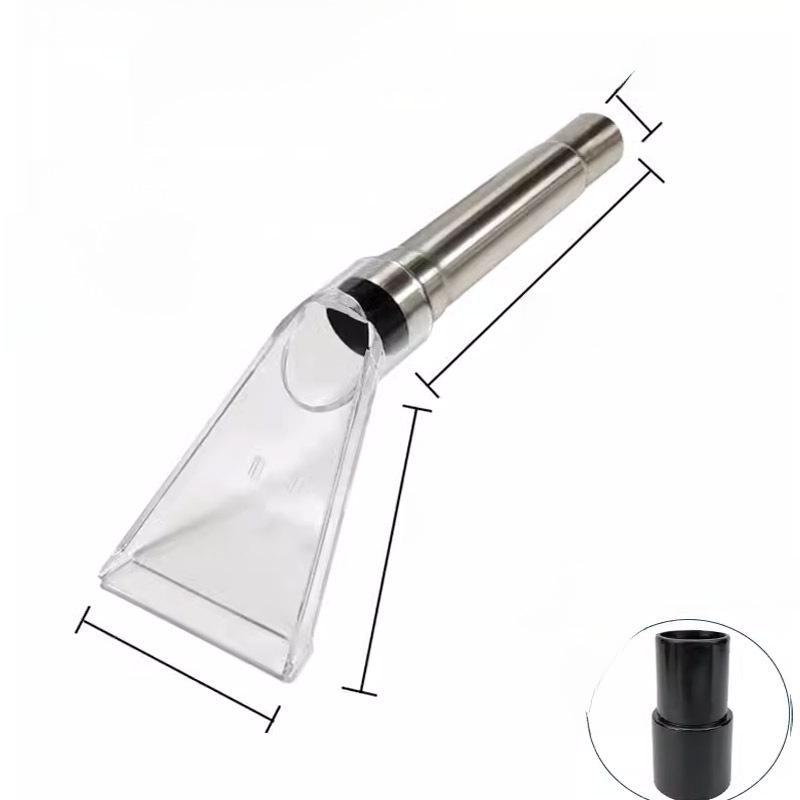 Jieba Vacuum Upholstery Scraper Nozzle - Transparent, Triangular, for Sofa and Fabric Cleaning
