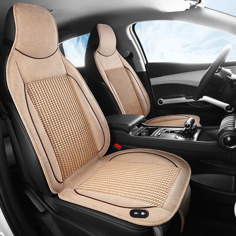 DC12/24V Air Conditioning Cooling Blow Air with Fan Massage Seat Pad Mat Cover Summer Cool Cushion Seat Ventilation Car Cushion