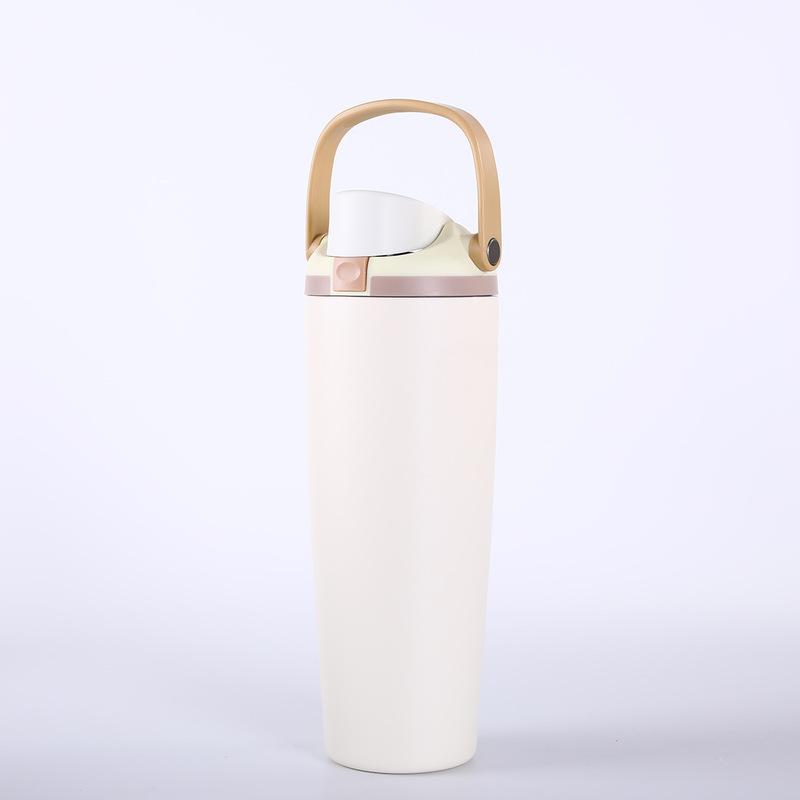Portable car cup 304 stainless steel insulated cup outdoor cold preservation sports water bottle for cold and heat preservation