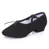 Women's Canvas Ballet Shoes - Soft Sole with Heel for Yoga Dance and Folk Practice