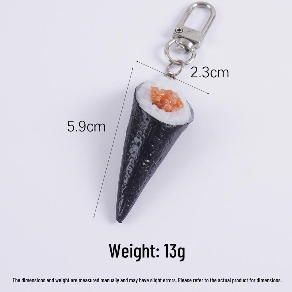 Onigiri Nori Rice Square Sushi Keychain Toy Pendant