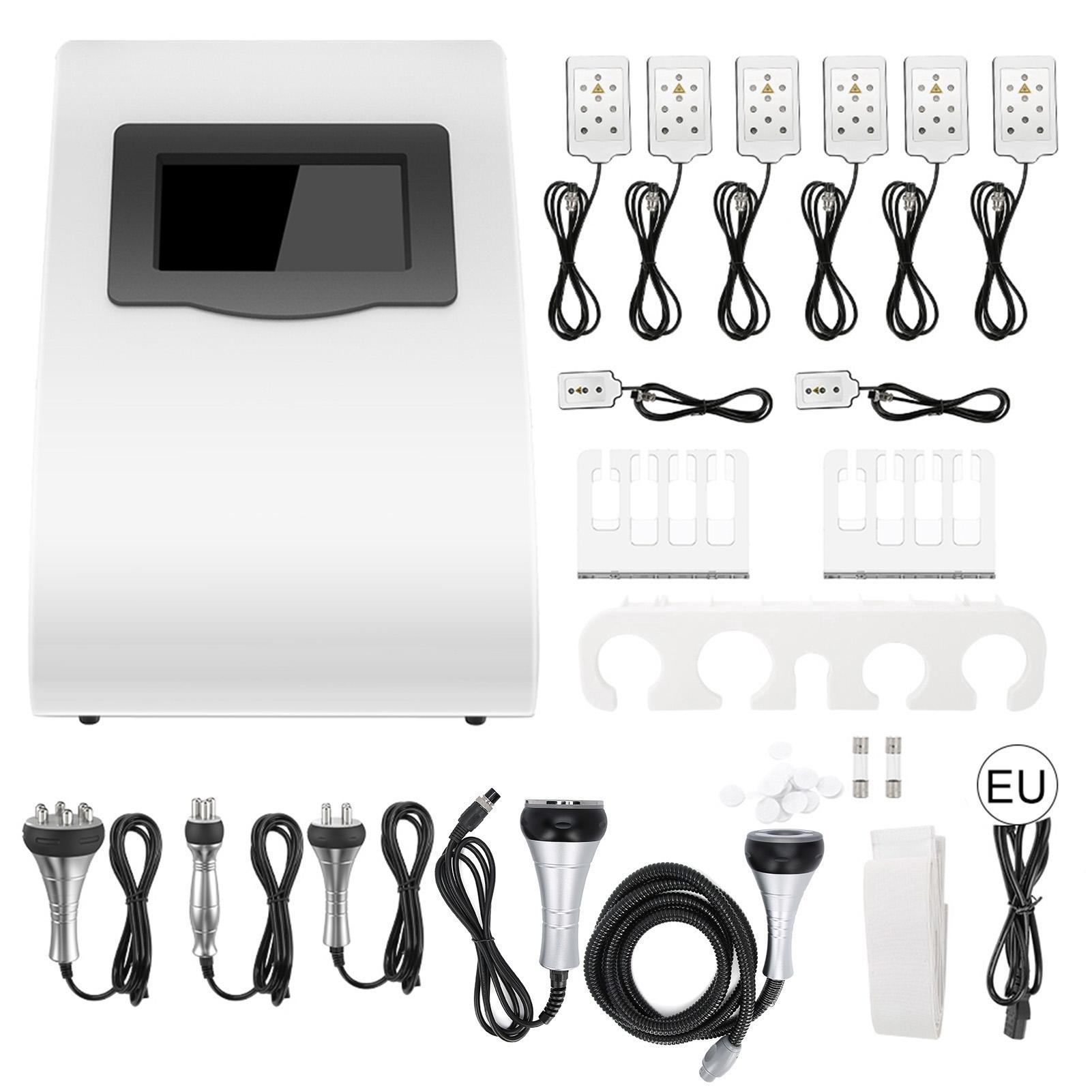 Кавитация 40K Машина для удаления целлюлита и жира Радиочастотная RF Мультиполярная Вакуумная