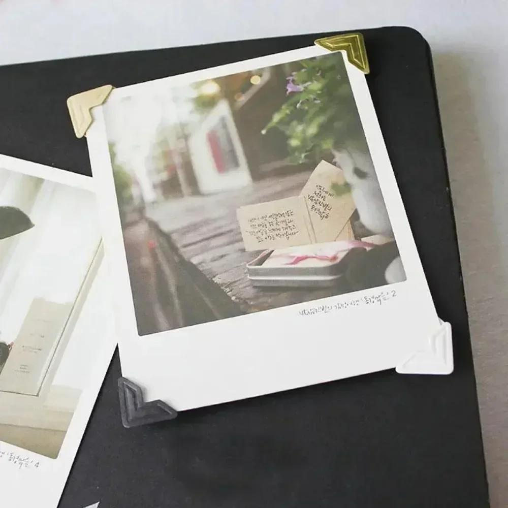 DIY Vintage Corner Kraft Paper Stickers 1 Sheets for Photo Album Frame Decoration Scrapbooking Picture Protection Decor