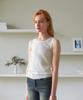 Tobaseu Round Cool Knit Sleeveless (White)