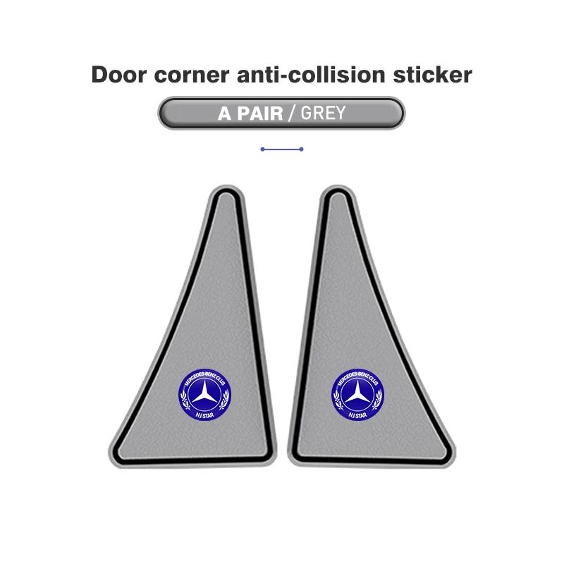 2pcs Car Door Corner Cover Anti Collision Bumper Sticker For Mercedes Benz AMG A C E S G Class W201 W210 W108 W204 W205 W203