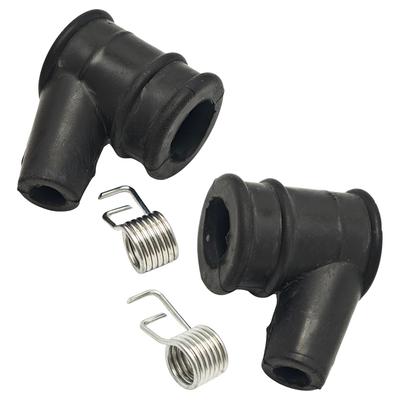 2pcs/lot Spark Plug Ignition Cap + Ignition Spring For Chainsaw Petrol Spare Replacement Tool Rubber Cap Garden Tool Parts