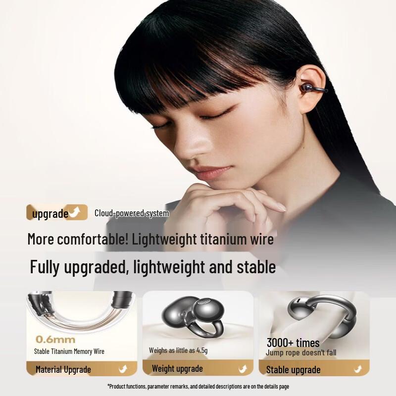 SANAG S6S Ultra Clip-On Open-Ear AI Translator Bluetooth Earbuds