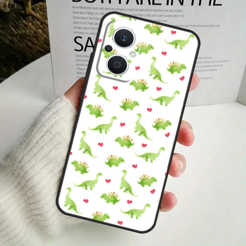 

Чехол для телефона с рисунком динозавра для OPPO Reno 14F 12F 12 11 13 F 10 Pro 8T 7 8 Lite OPPO Find X9 X8 X6 X5 Pro OPPO Find X8