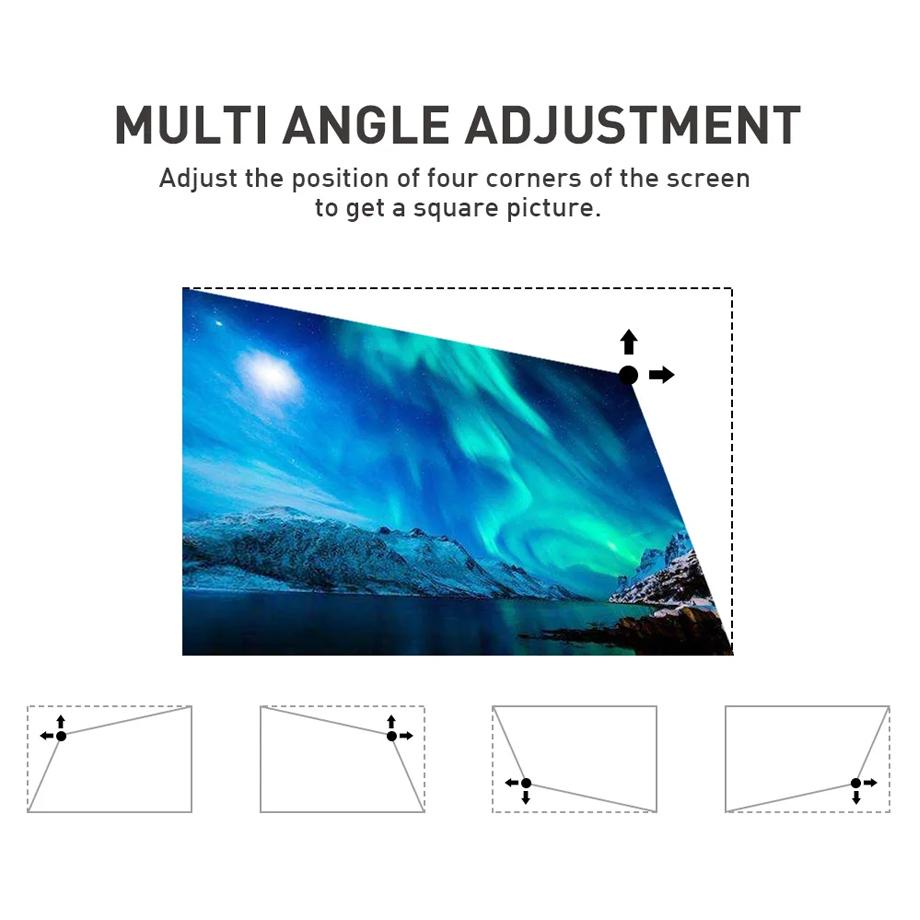 Full HD 4K 3D Smart Projector Auto Focus Android 9.0 5G Wifi DLP Proyector 10500mAh Battery Mobile Smartphone Beamer
