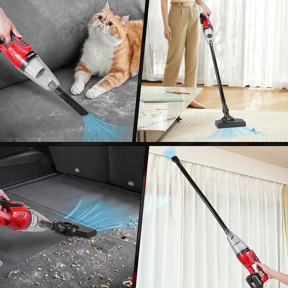 ONEVAN 12KPA Electric Vacuum Cleaner 1500W Multi-function Handheld Car House Cleaning Dust Tool For Makita 18v Battery Pin