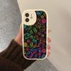 Neon Pattern Phone Case Hard Leather For iPhone 16 15 14 13 12 Mini 11 14 Pro Max Xs X Xr 7 8 Plus Fundas