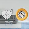 Acrylic Heart Shape Wall Clock with Quiet Movement And Contemporary Analog Design for Study Room