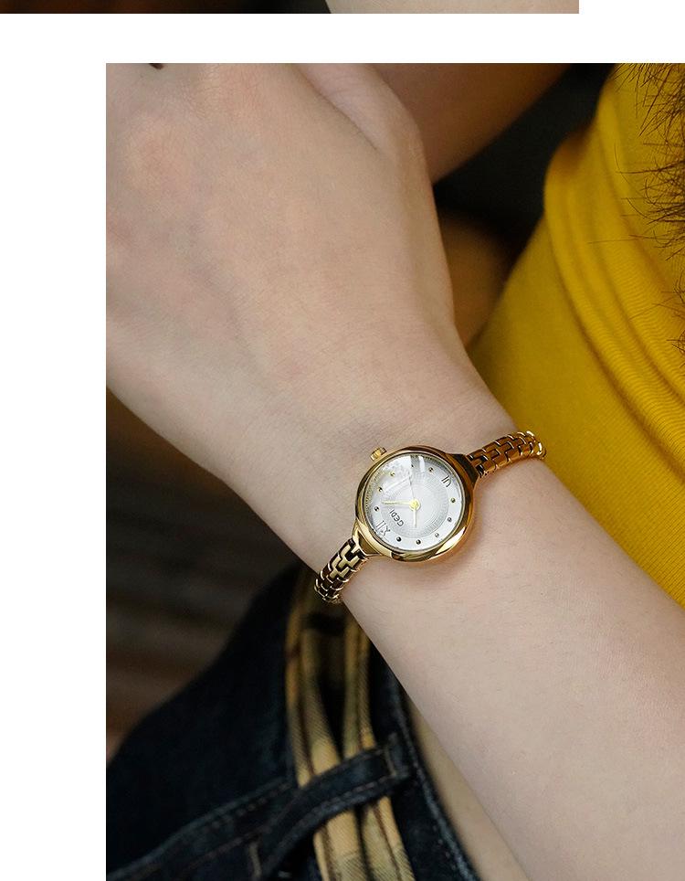 Gedi Vintage Lyx Mångsidig Student Kvarts Armbandsur