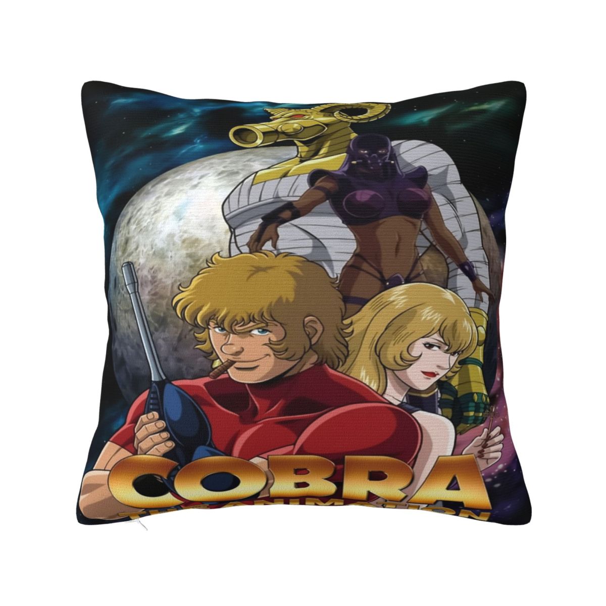 Car Decorations Space Adventure Cobra The Awakening Pillowcase Accessories Pillow Cover Square Multiple Sizes 12x12Inch