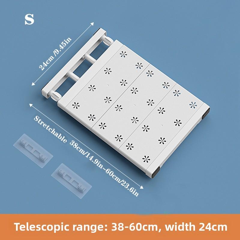 Раздвижная металлическая полка-штанга для шкафа регулируемый органайзер разделитель для шкафа 3400₽