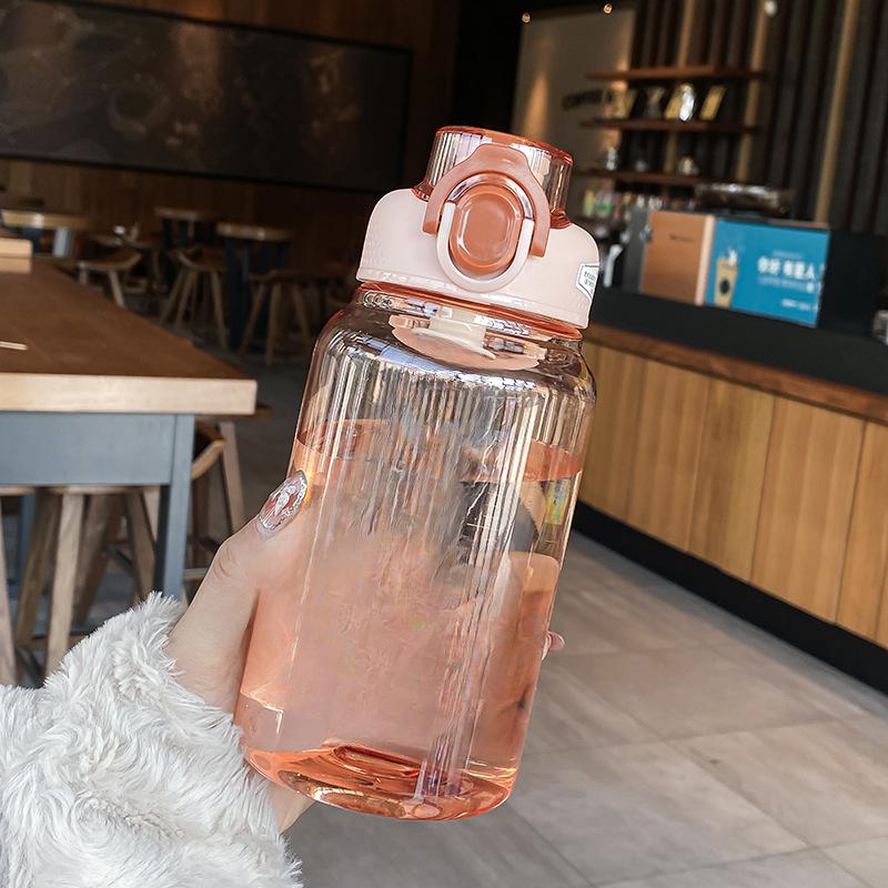 New Plastic Cups, Large-capacity Fitness Kettle, Outdoor Portable Space Cup, Plastic Cups for Students and Couples.