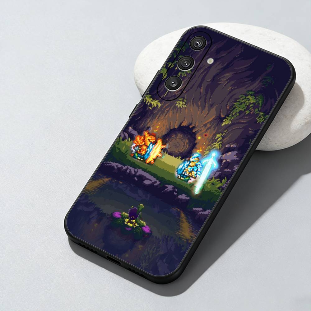 

TR GAME T-Terraria Printed Phone Case For Samsung Galaxy A73,A72,A71,A70,A52,A51 Others Soft Black Cover Samsung a22 5g