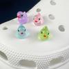 Fashion Shoe Charms Set Accessories Hole Shoe Buckle Cute Luminous DucklingDIY 3D Shoes Decorations Kids Party Boy Girls Gift