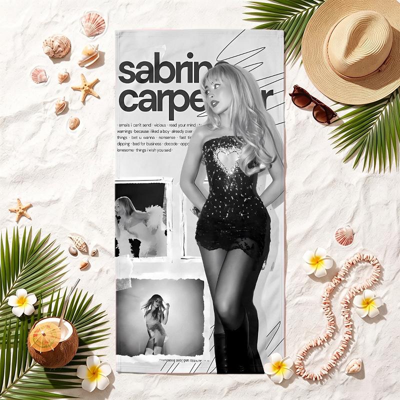 Sabrina Carpenter (30) Soft Beach Towel Stylish Beach Pool Towel for Summer Seaside Vacation Travel