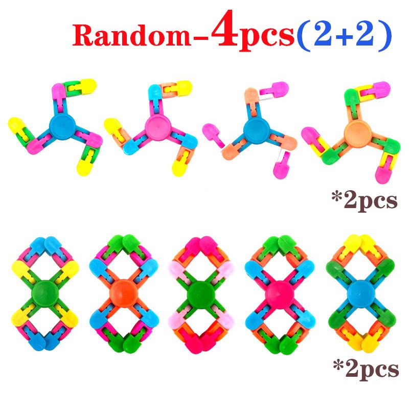 Diy Deformable Chain Fidget Spinner Stress Relief Decompression Toy Parent-Child Games Desk Toy For Kids Birthday Party Gifts