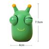 2Pcs Funny Eye Burst Squeezing Toy Green Eyes Caterpillar Pinch Toy Adult Children Fidget Toy Creative Stress Relief Toy