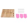 Rhinestone Tray Short Pink Crystal Plate DIY HandMade Storage Rack Combination Set