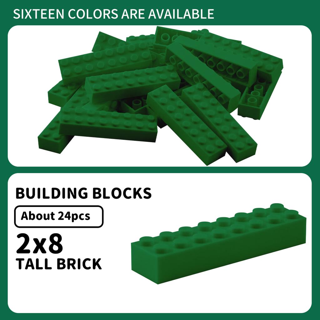 Non-Toxic 100G 2X8 High Brickbuilding Blocks Thick Figuresbricks Dots Educational Creative Sizecompatible With Plastic Toys Forchildren